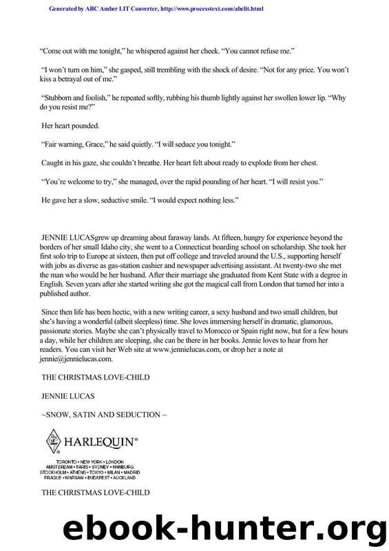 Jennie Lucas by The Christmas Love-Child