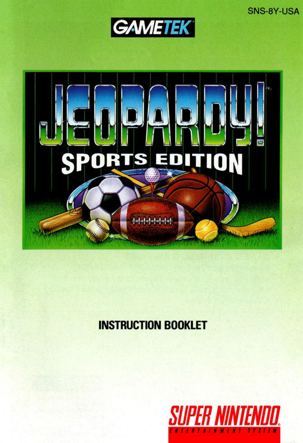 Jeopardy! - Sports Edition (USA) by Jonathan Grimm