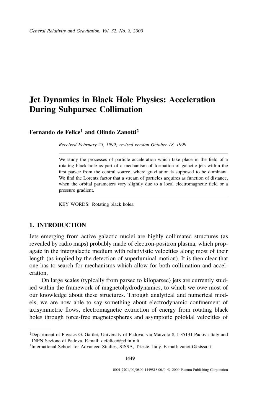 Jet Dynamics in Black Hole Physics: Acceleration During Subparsec Collimation by Unknown