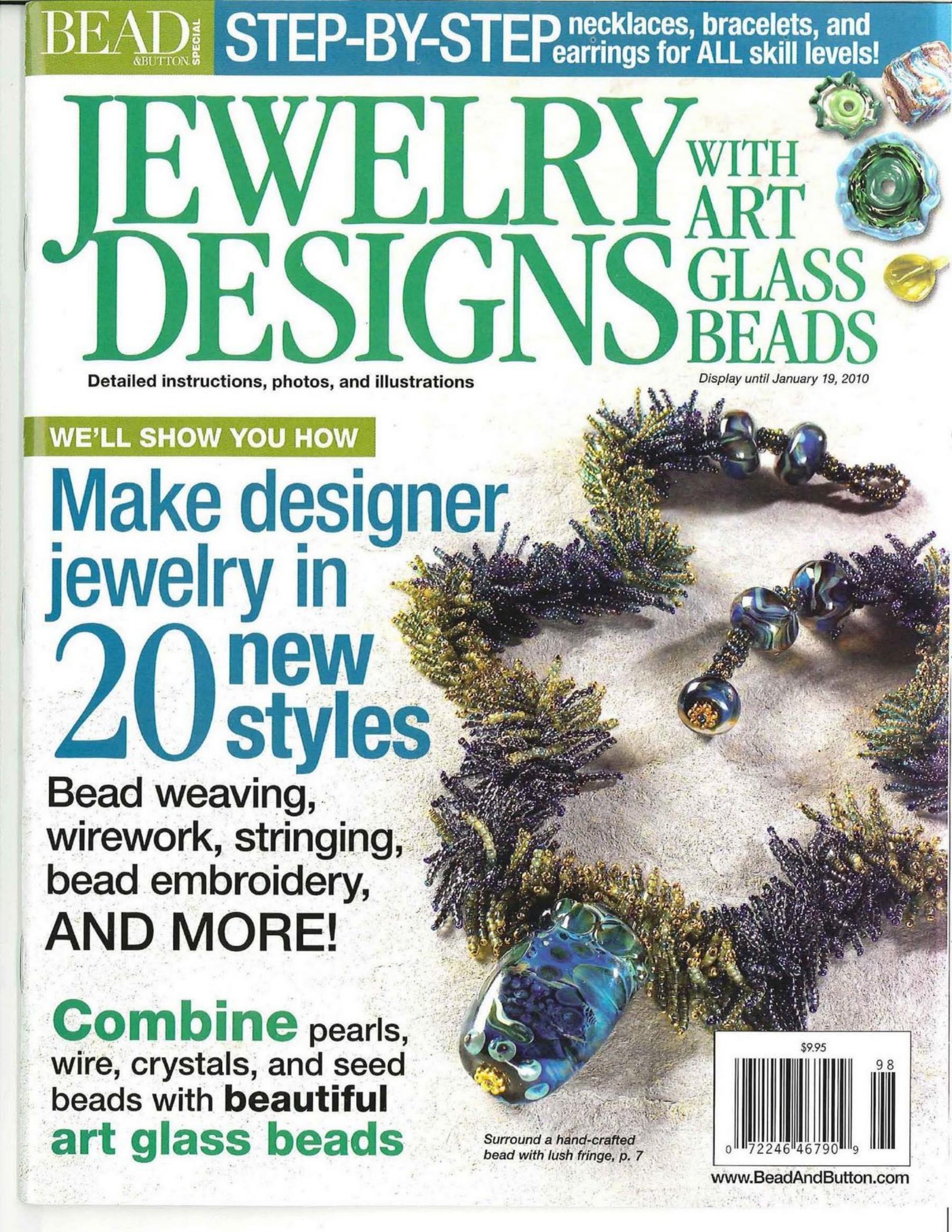 Jewelry Designs with Art Glass Beads by Bead & Button Special Issue