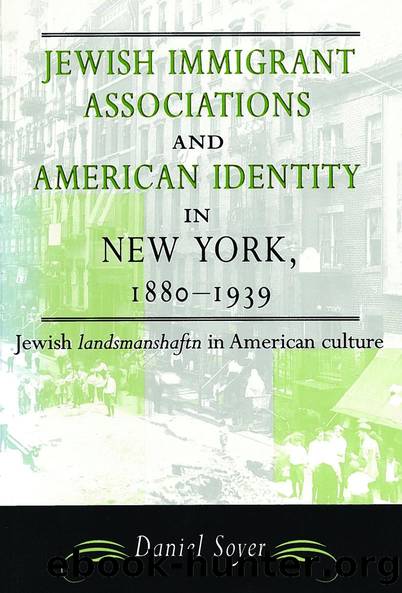 Jewish Immigrant Associations and American Identity in New York, 1880-1939 by Daniel Soyer