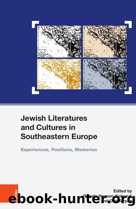 Jewish Literatures and Cultures in Southeastern Europe (9783205212904) by Unknown