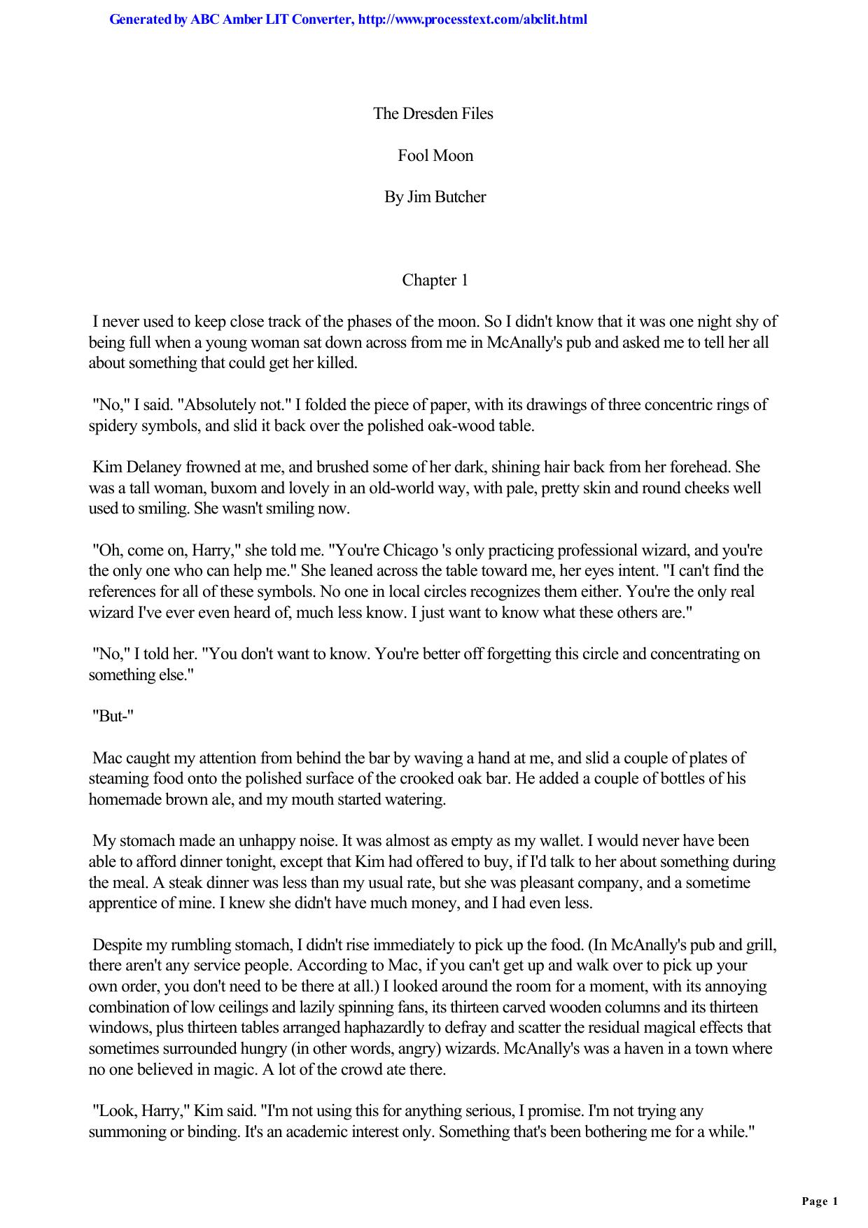 Jim Butcher - The Dresden Files 02 by Fool Moon