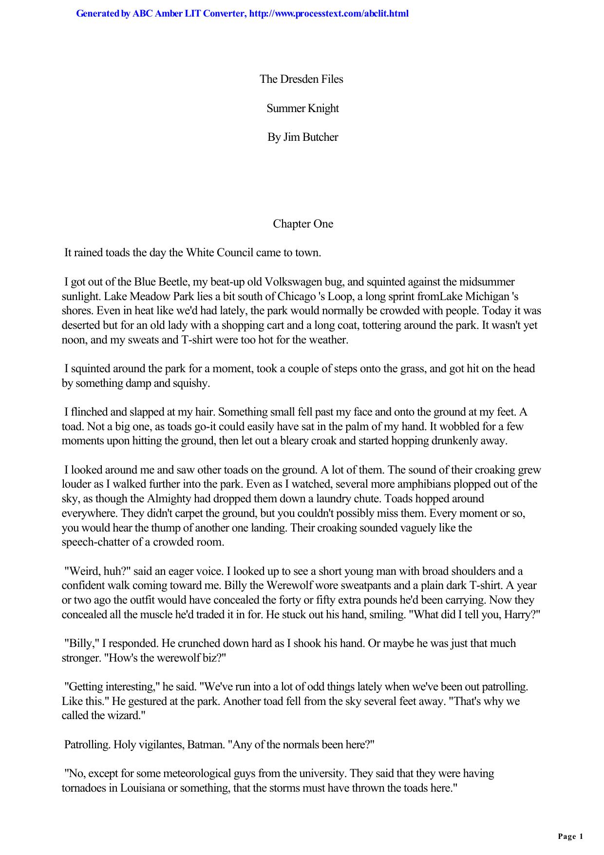 Jim Butcher - The Dresden Files 04 by Summer Knight