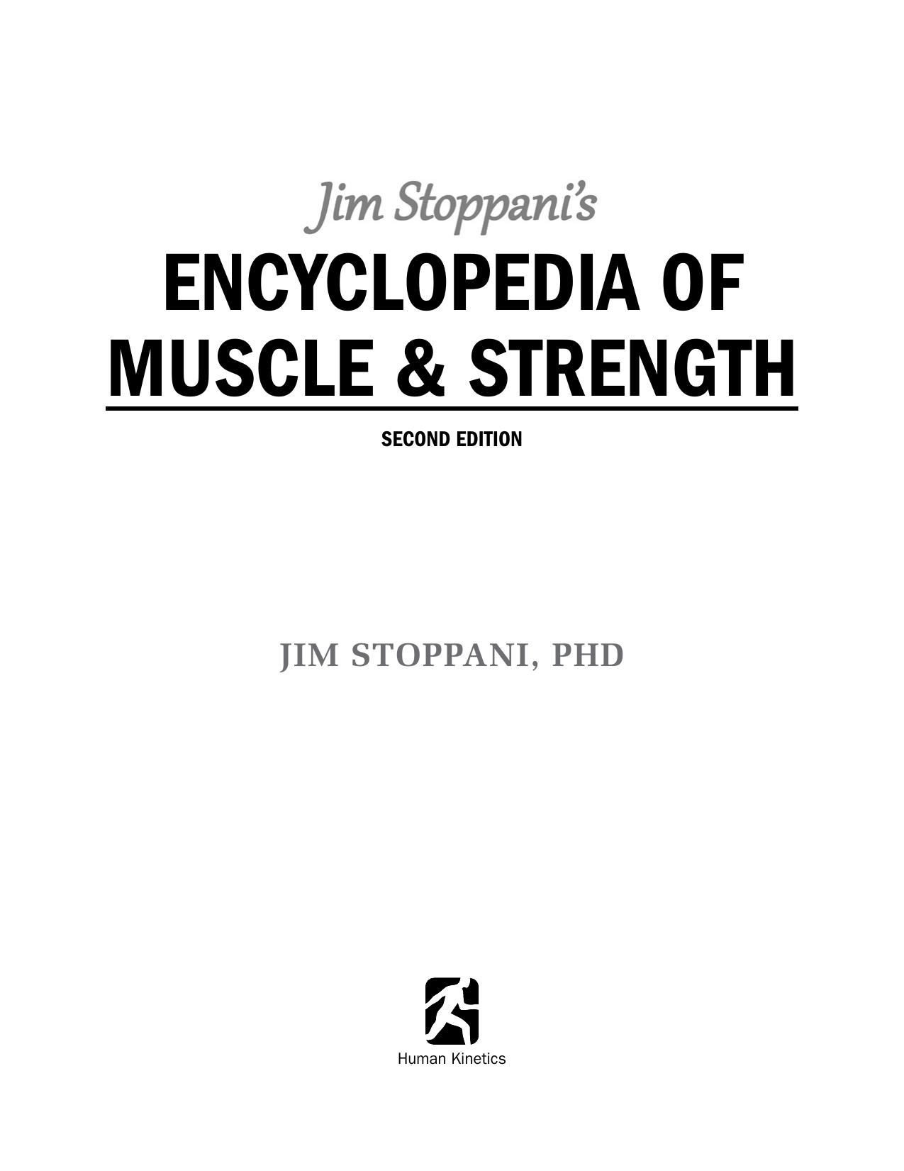 Jim Stoppani's Encyclopedia of Muscle & Strength by Jim Stoppani