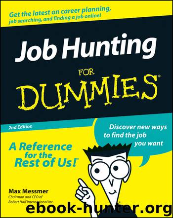 Job Hunting For Dummies by Max Messmer