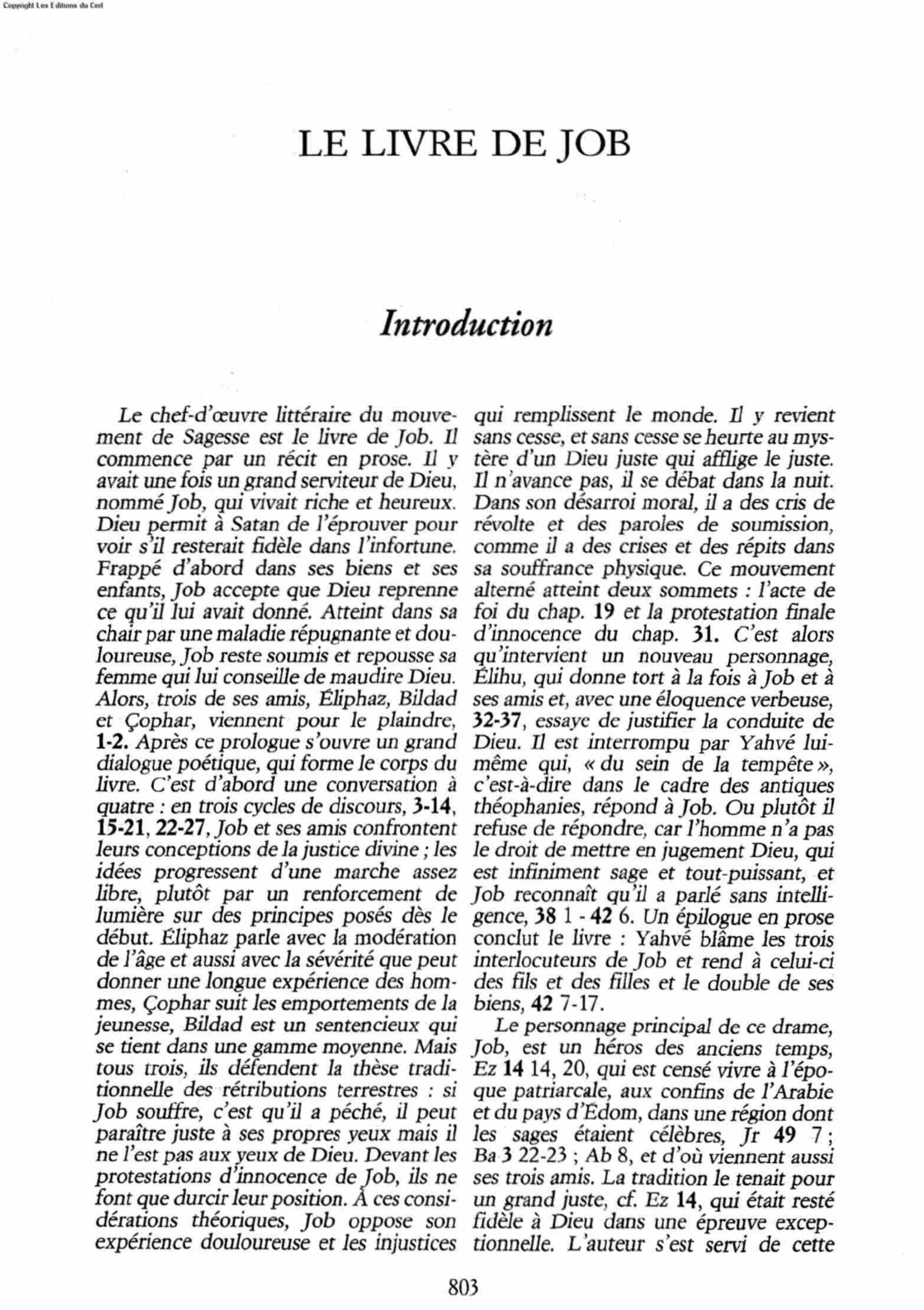 Job by Introduction