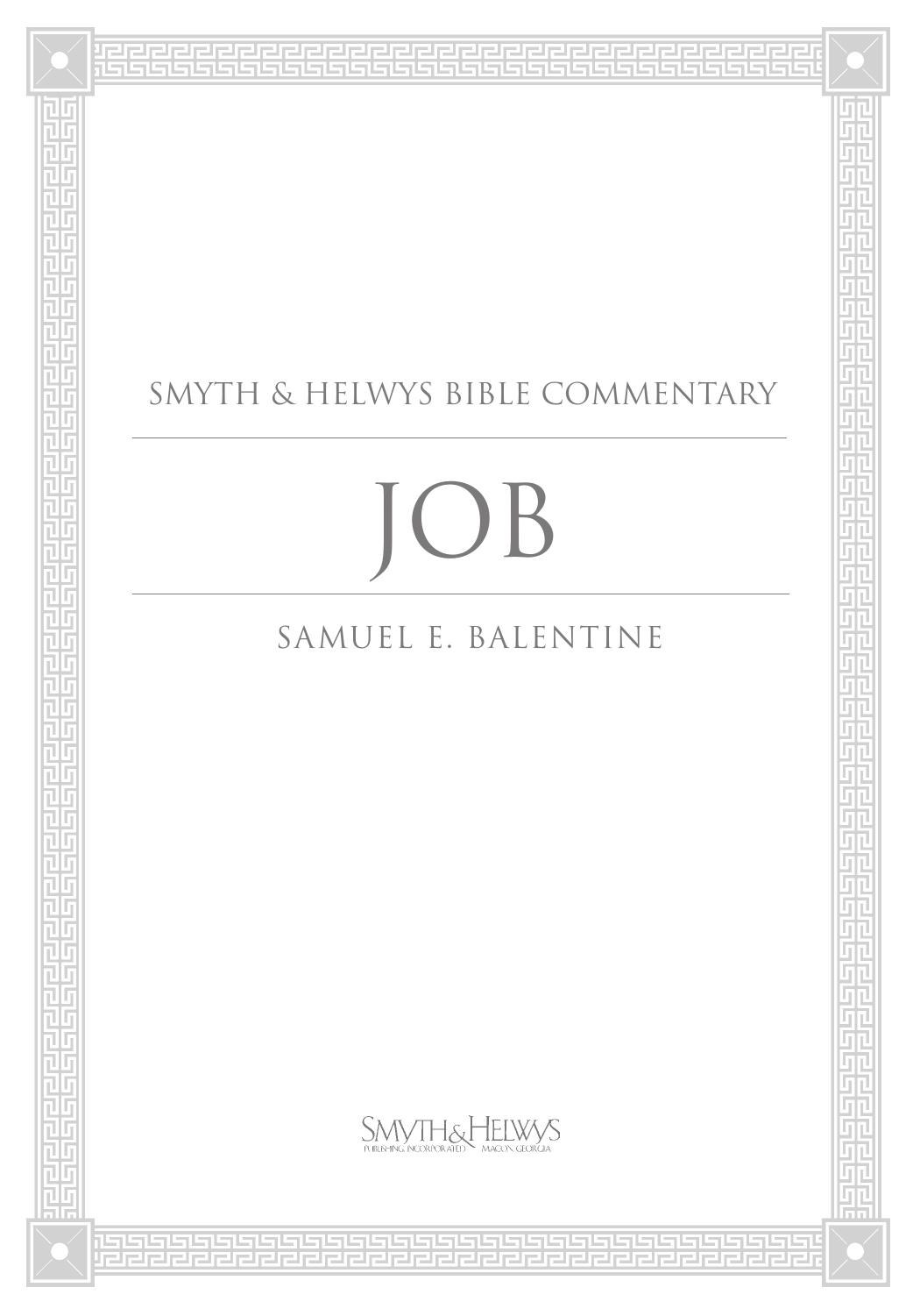 Job by Samuel E. Balentine