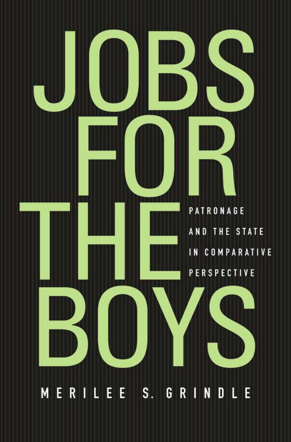 Jobs for the Boys by Merilee S. Grindle