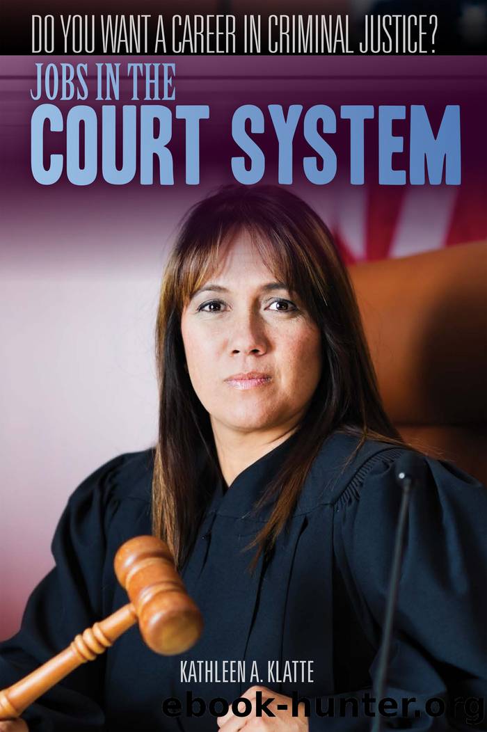 Jobs in the Court System by Klatte Kathleen A.;
