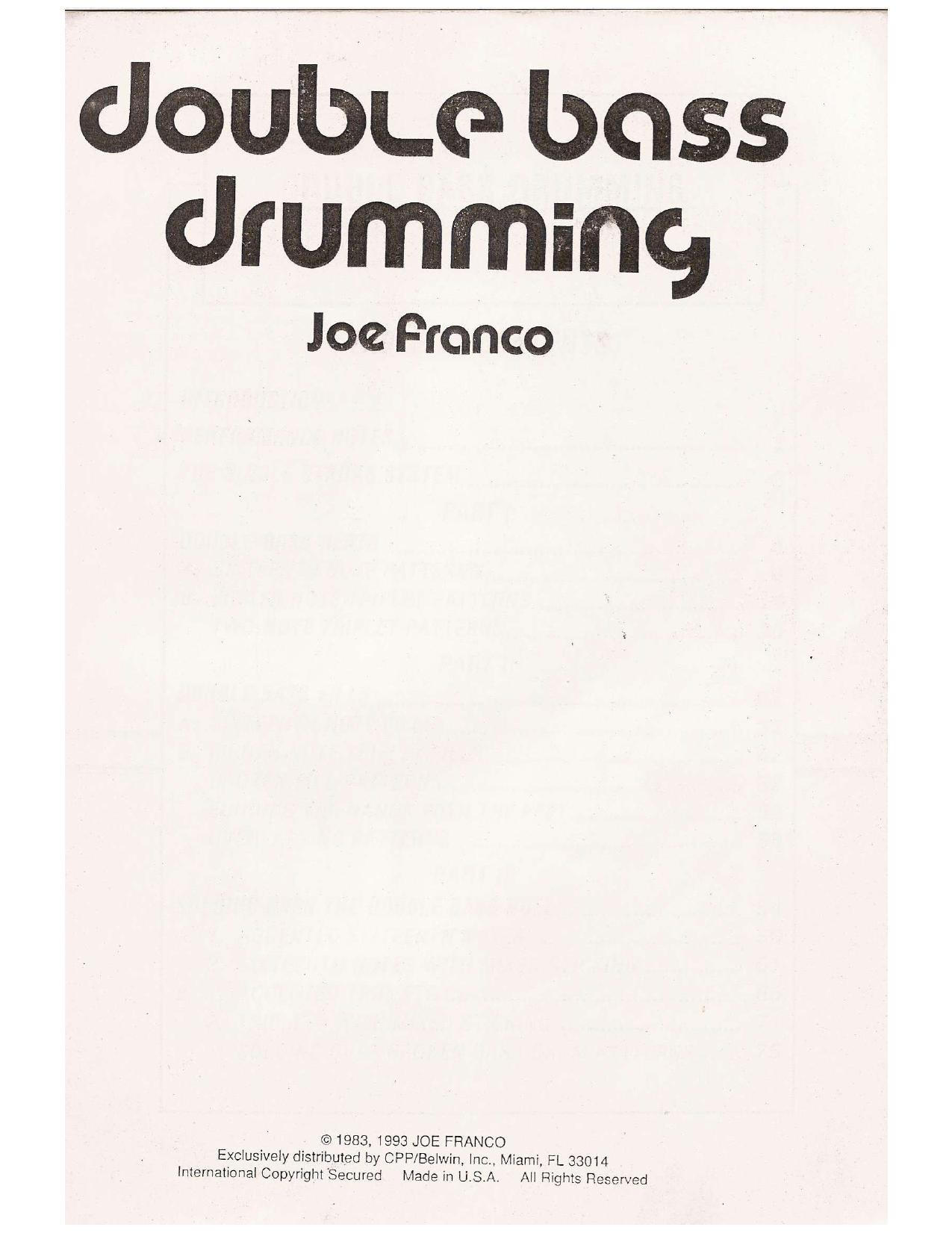 Joe Franco by Double Bass Drumming