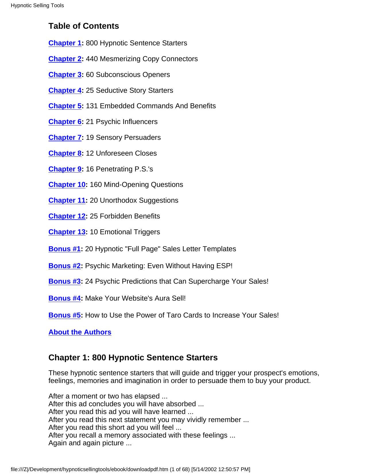 Joe Vitale and Larry Dotson - Hypnotic Selling Tools by Unknow