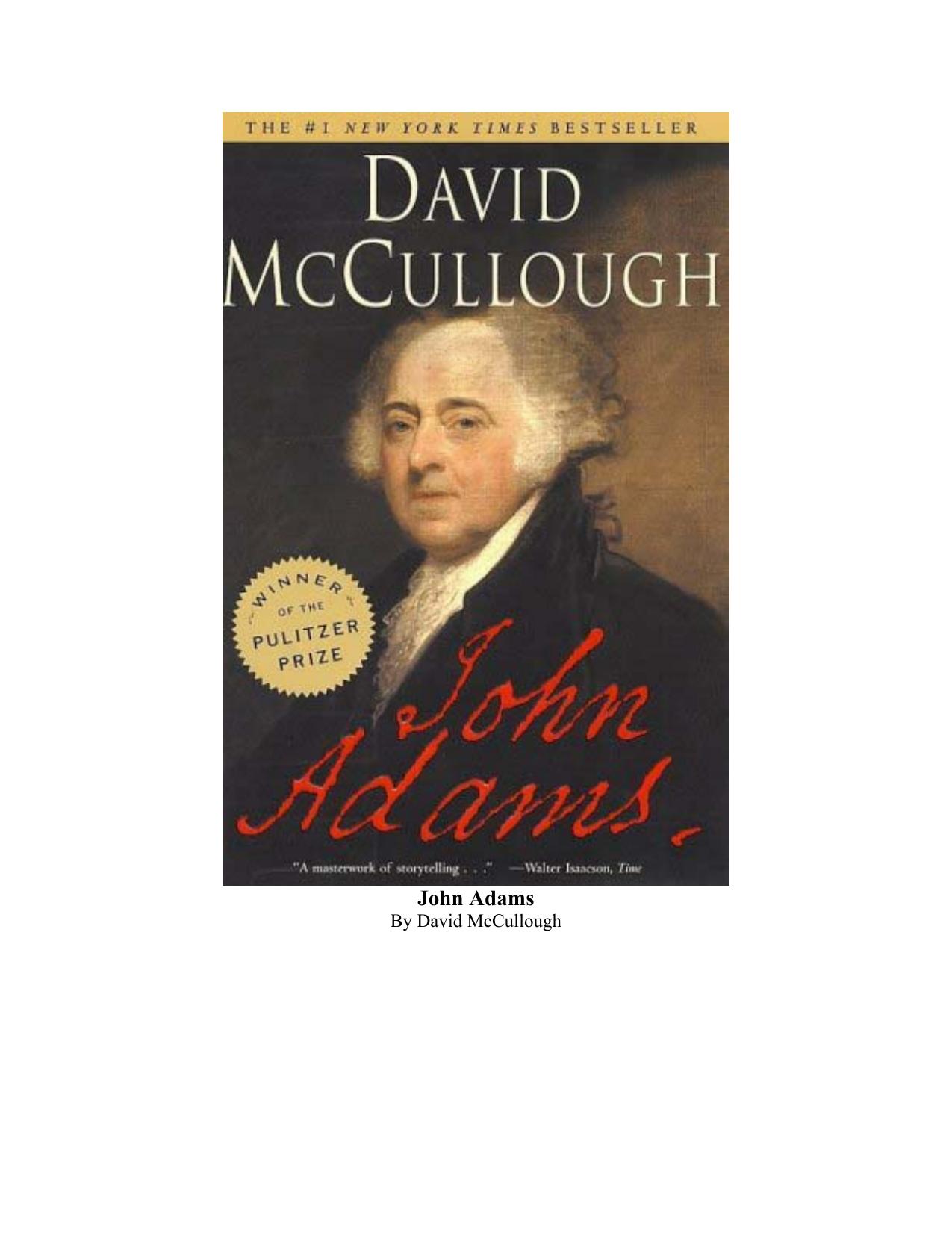 John Adams by David McCullough