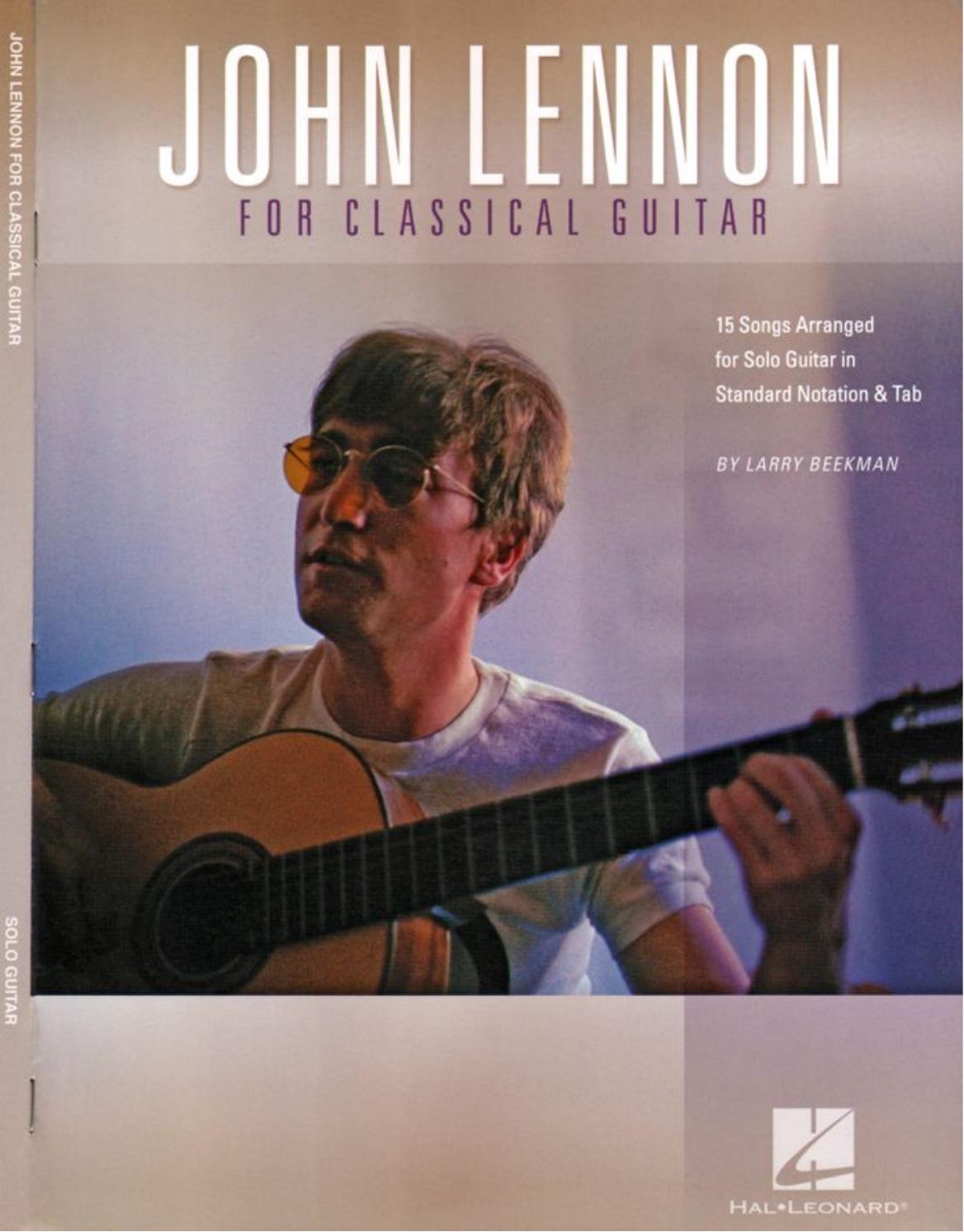 John Lennon for Classical Guitar by 2013