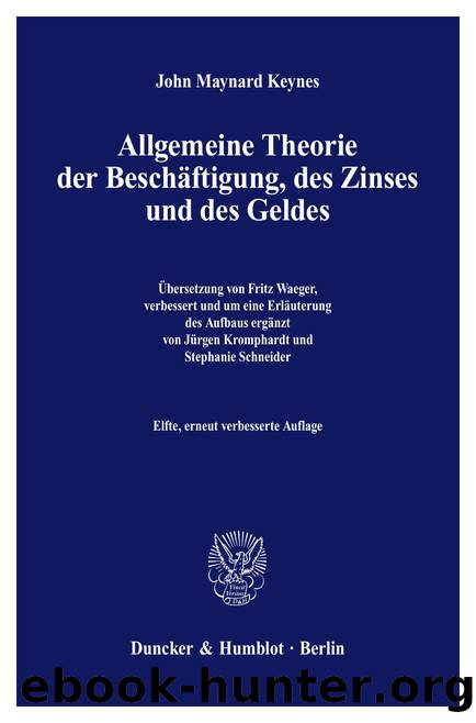John Maynard Keynes by Allgemeine Theorie der Beschäftigung des Zinses und des Geldes (9783428529124)