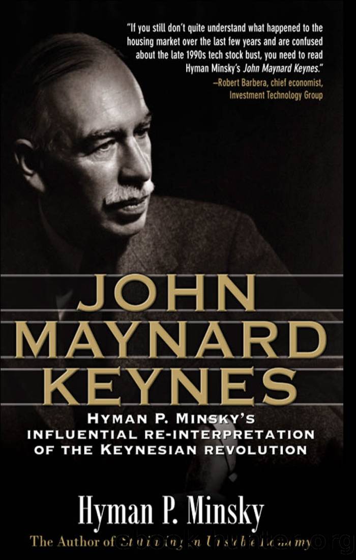John Maynard Keynes by Hyman P. Minsky