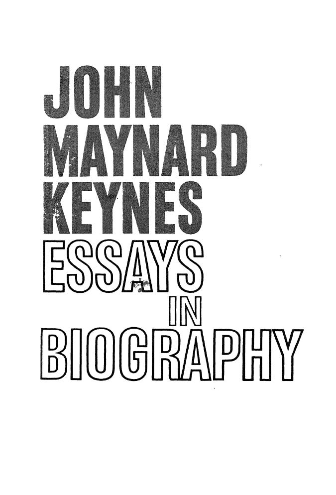 John Maynard Keynes-Essays in biography. New ed (The Norton Library)-W.W. Norton (1963) by Unknown