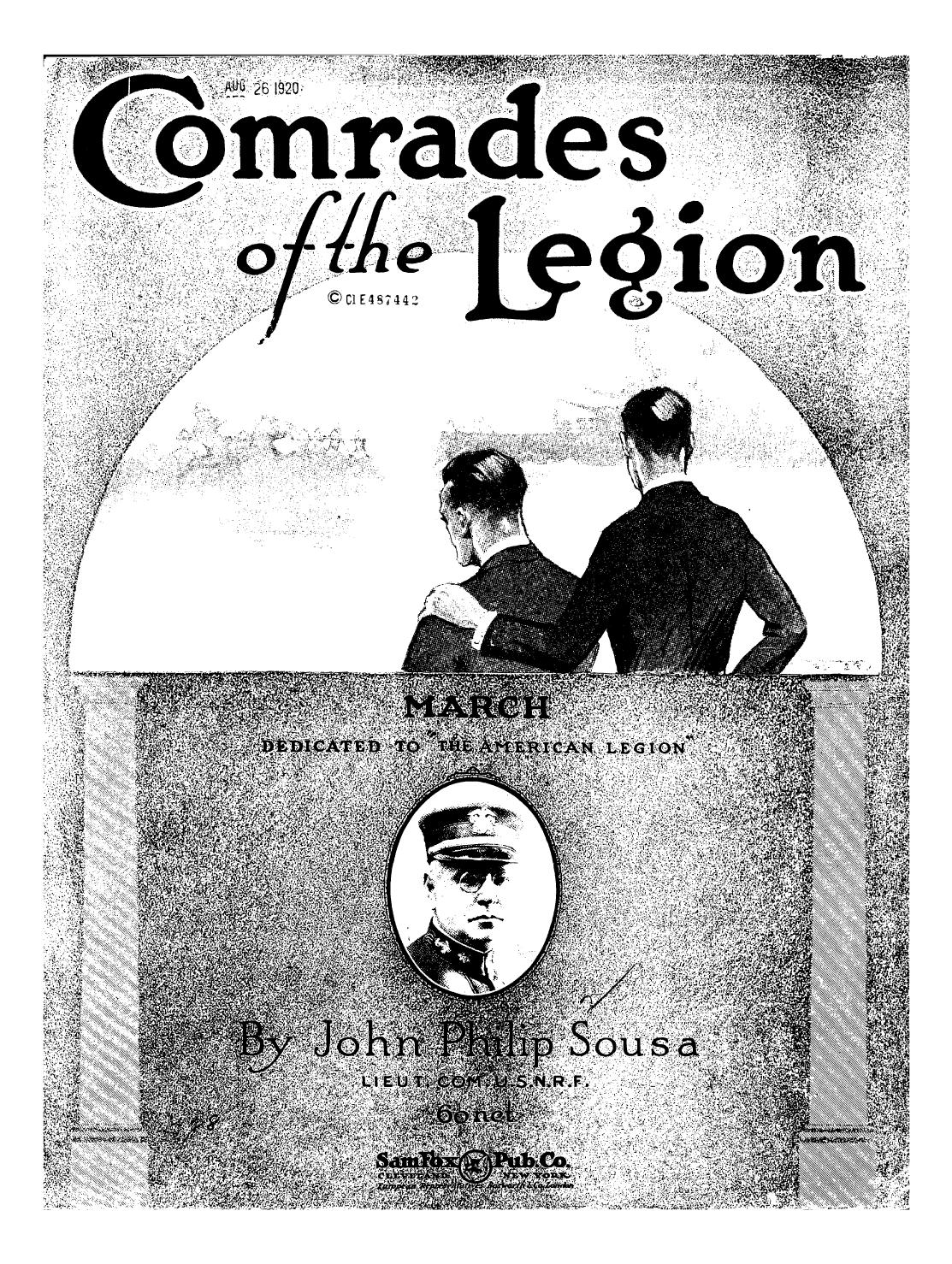 John Philip Sousa by Comrades of the Legion. Piano solo (1920)
