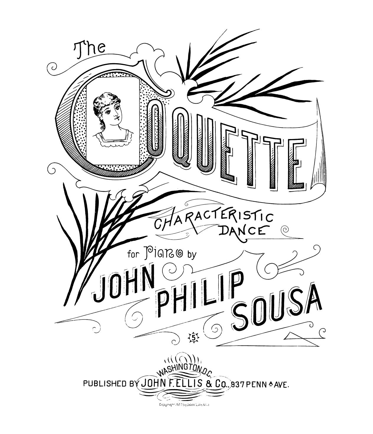 John Philip Sousa by The Coquette. Piano solo (1887)