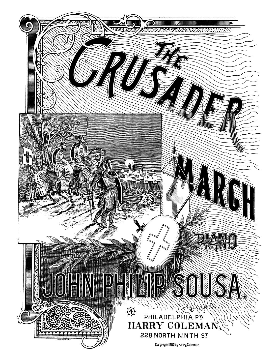 John Philip Sousa by The Crusader. Piano Solo (1889)