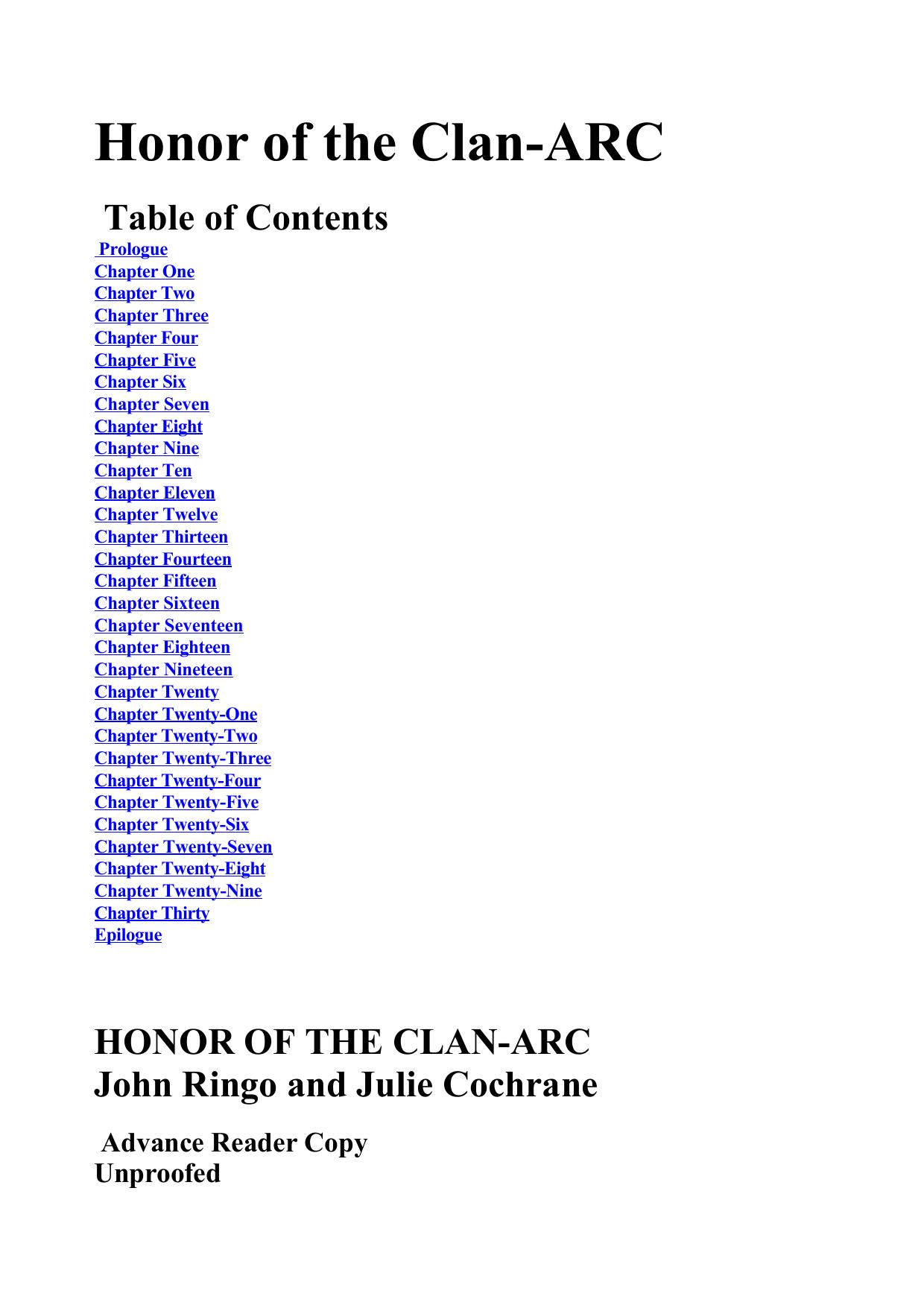 John Ringo & Julie Cochrane - Legacy Of The Alldenata 10 by Honor of the Clan