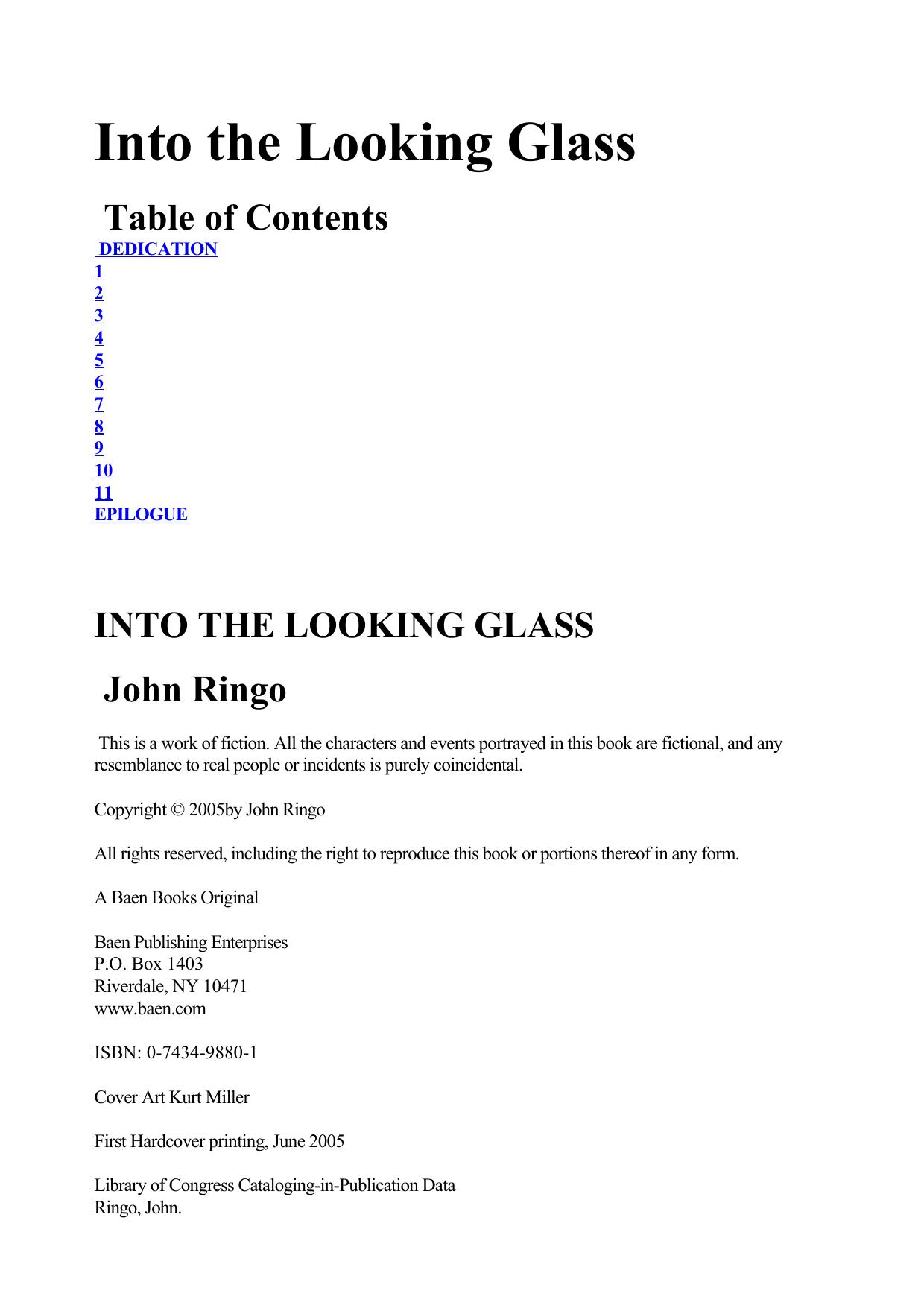 John Ringo Into the Looking Glass by Unknown