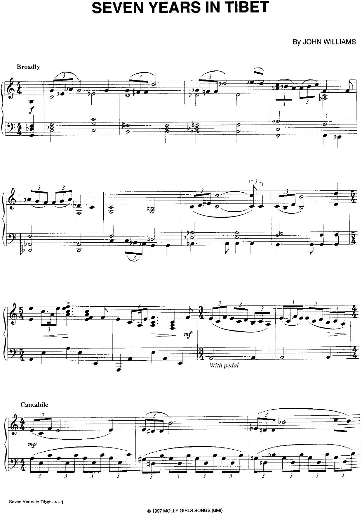 John Williams by Seven Year in Tibet