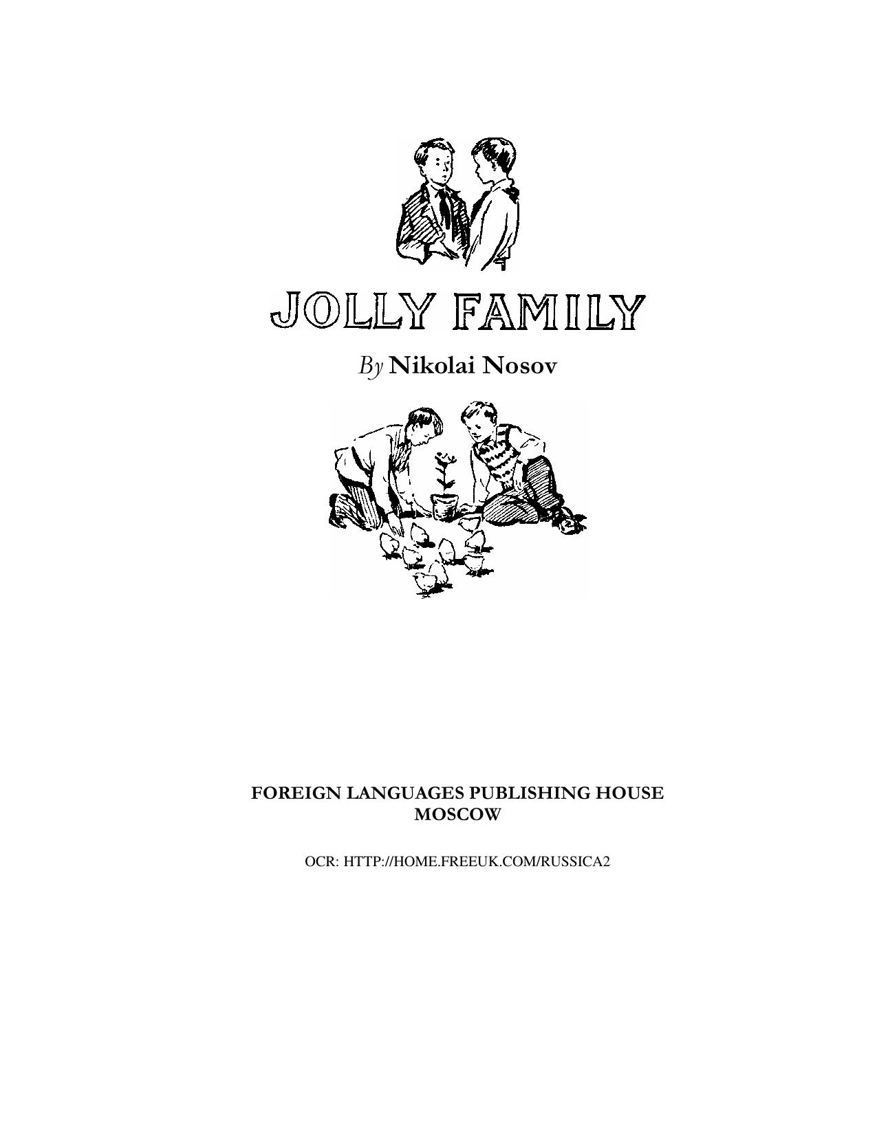 Jolly Family by N - translated by Rose Prokovieva Nosov