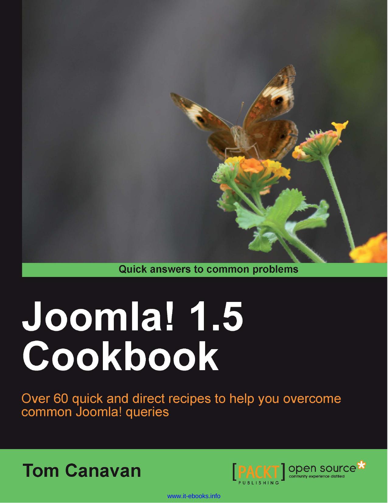 Joomla! 1.5 Cookbook by Unknown