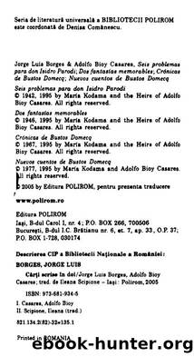 Jorge Luis Borges & Adolfo Bioy Casares by Carti scrise in doi