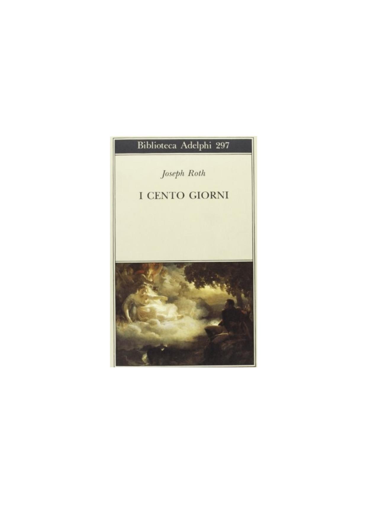 Joseph Roth by I cento giorni