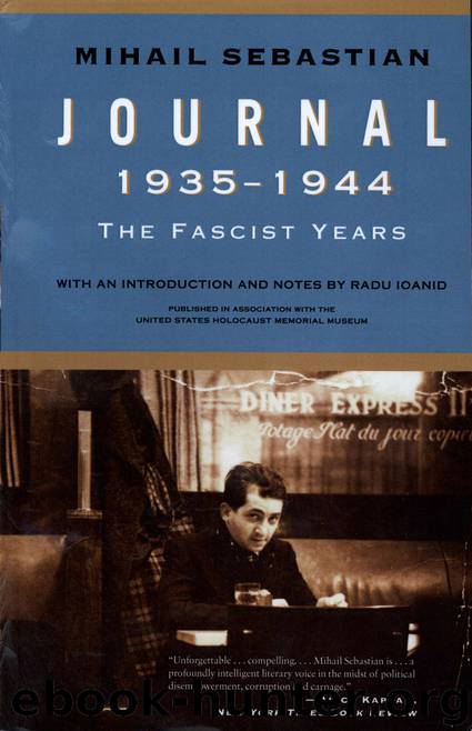 Journal 1935–1944 by Mihail Sebastian
