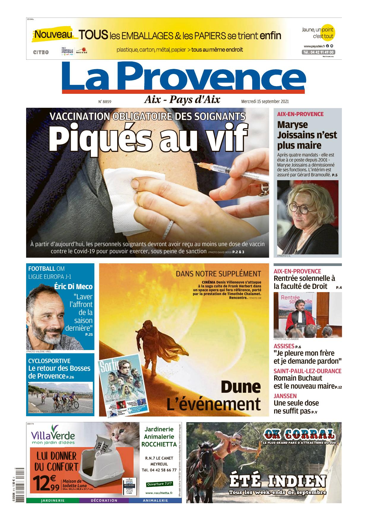 Journal La Provence AIX 15-09-2021.pdf by Unknown
