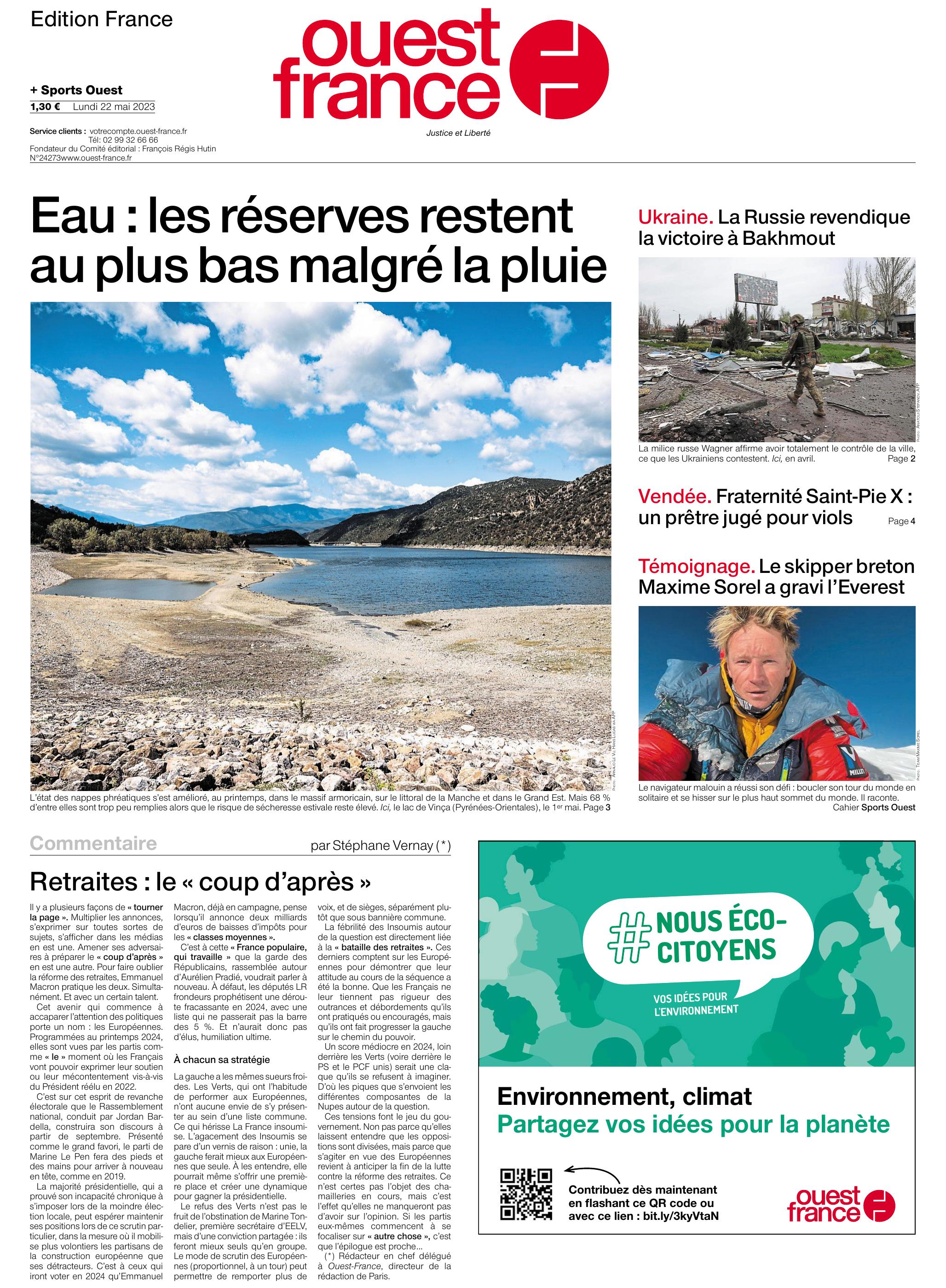 Journal Ouest France ed France 22-05-2023 by Unknown