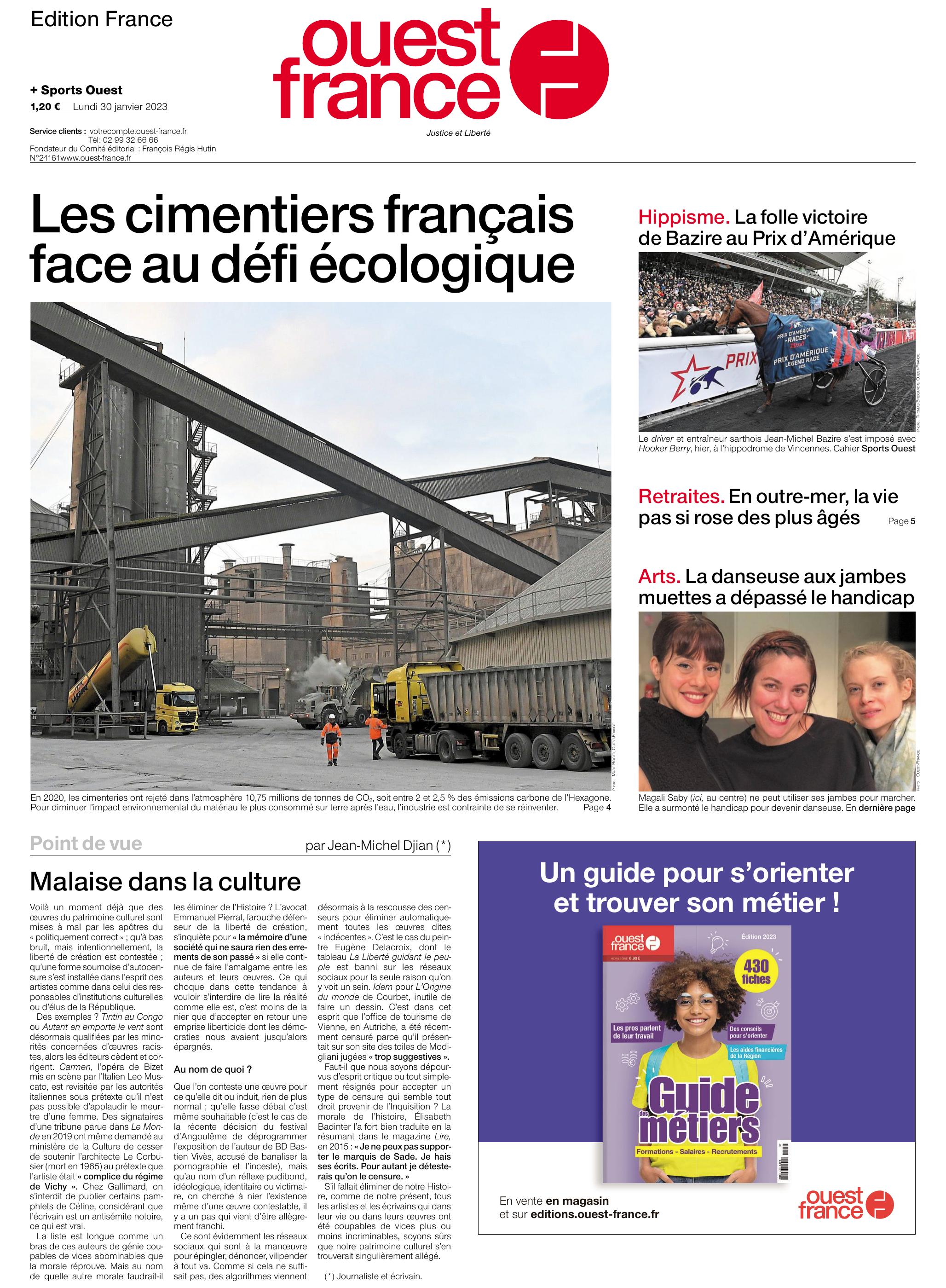 Journal Ouest France ed France 30-01-2023 by Unknown