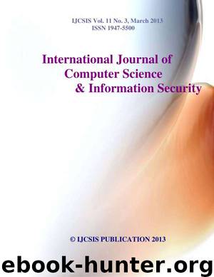 Journal of Computer Science and Information Security IJCSIS March 2013 by ijcsis