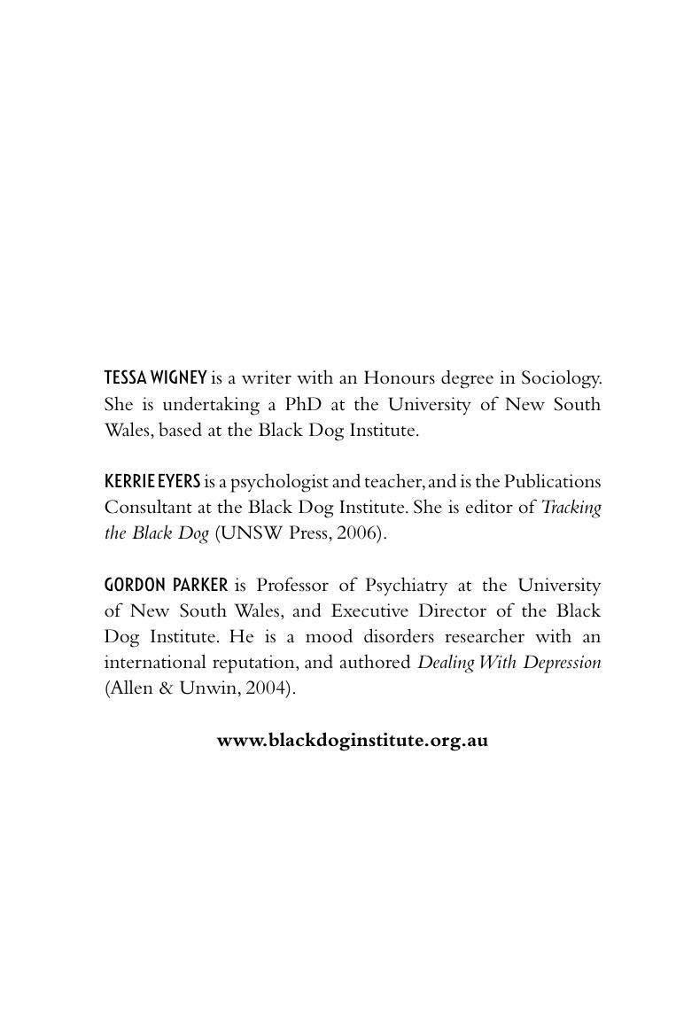 Journeys with the Black Dog by Edited by Tessa Wigney & Kerrie Eyers && Gordon Parker