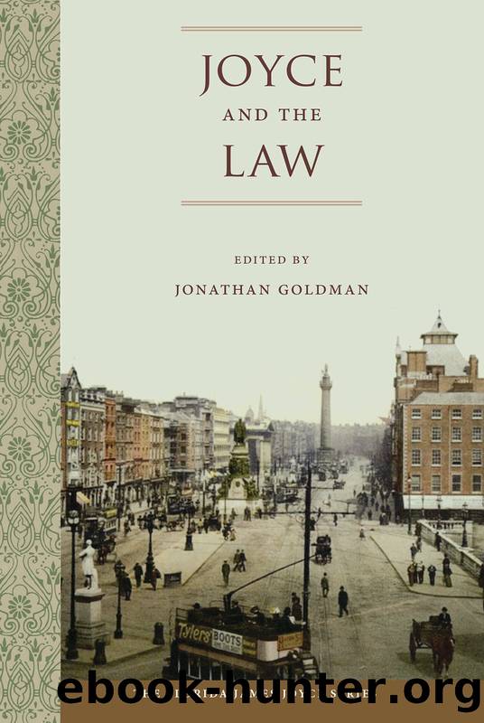 Joyce and the Law by Goldman Jonathan;