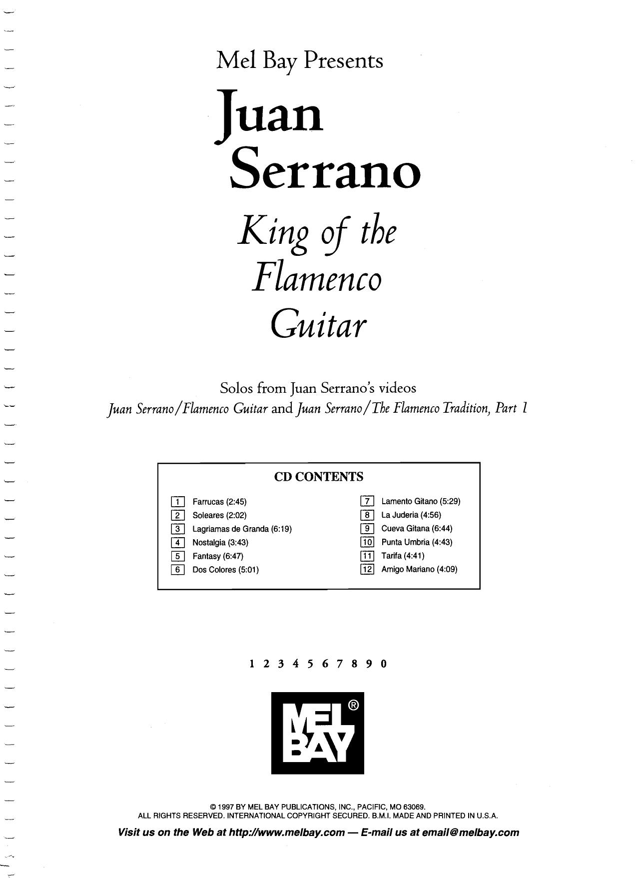 Juan Serrano by King of the flamenco guitar (Book)