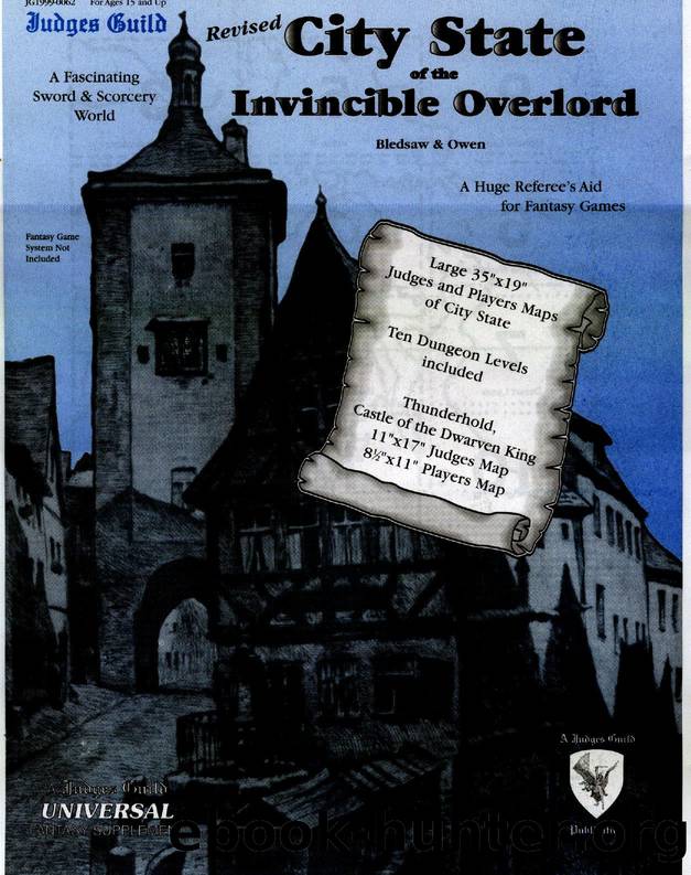 Judges Guild City State of the Invincible Overlord Revised by Unknown