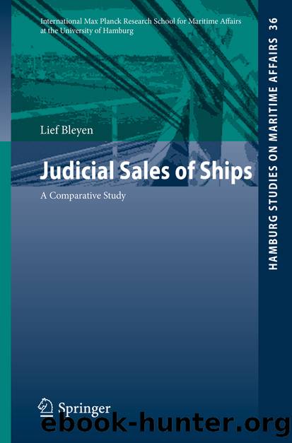 Judicial Sales of Ships by Lief Bleyen