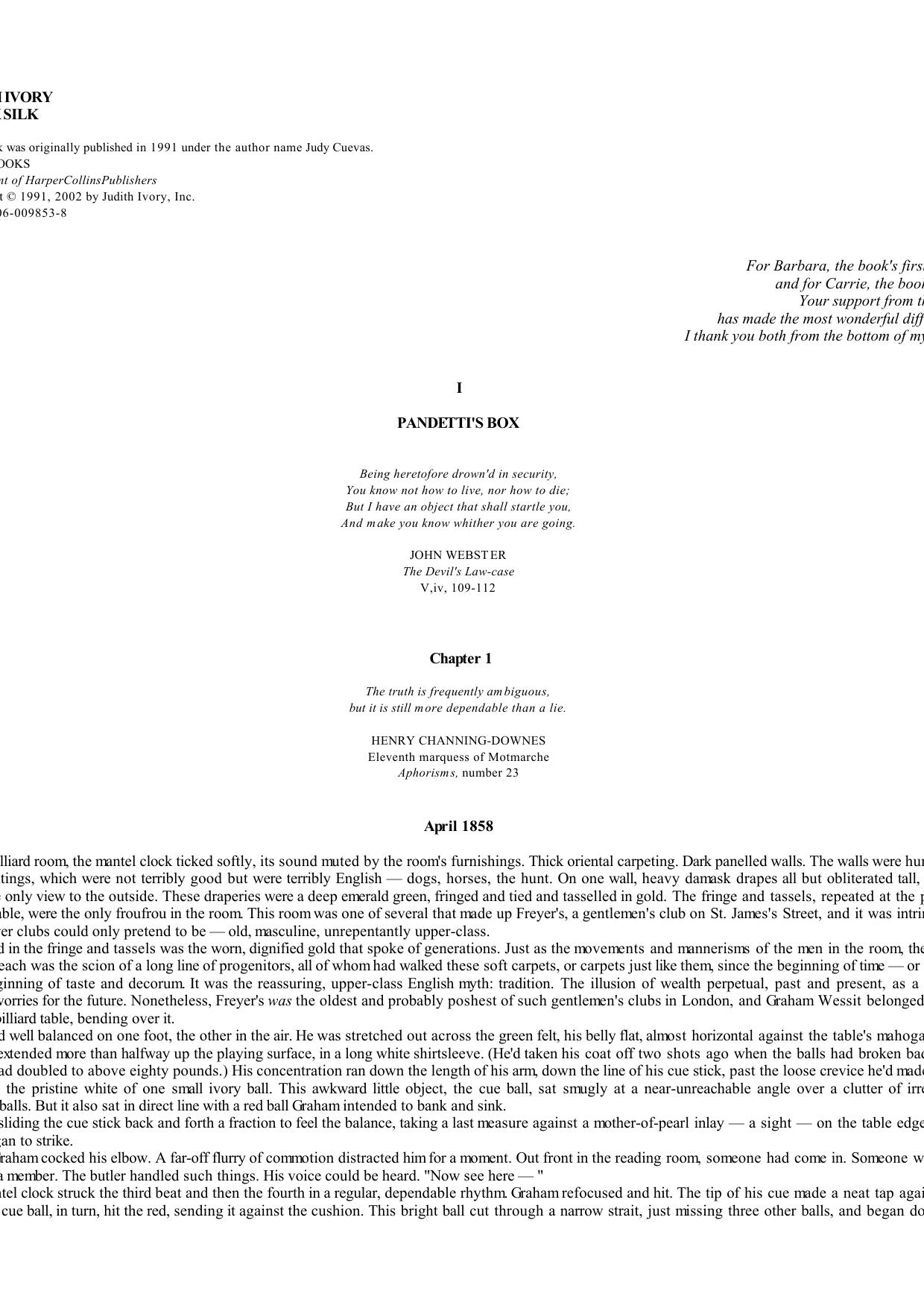 Judith Ivory by Black Silk