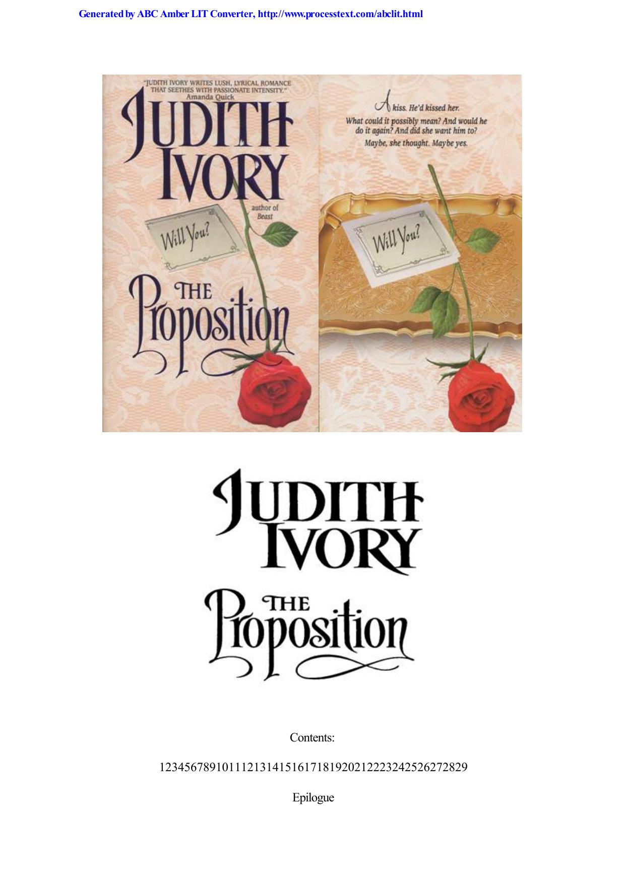 Judith Ivory by The Proposition