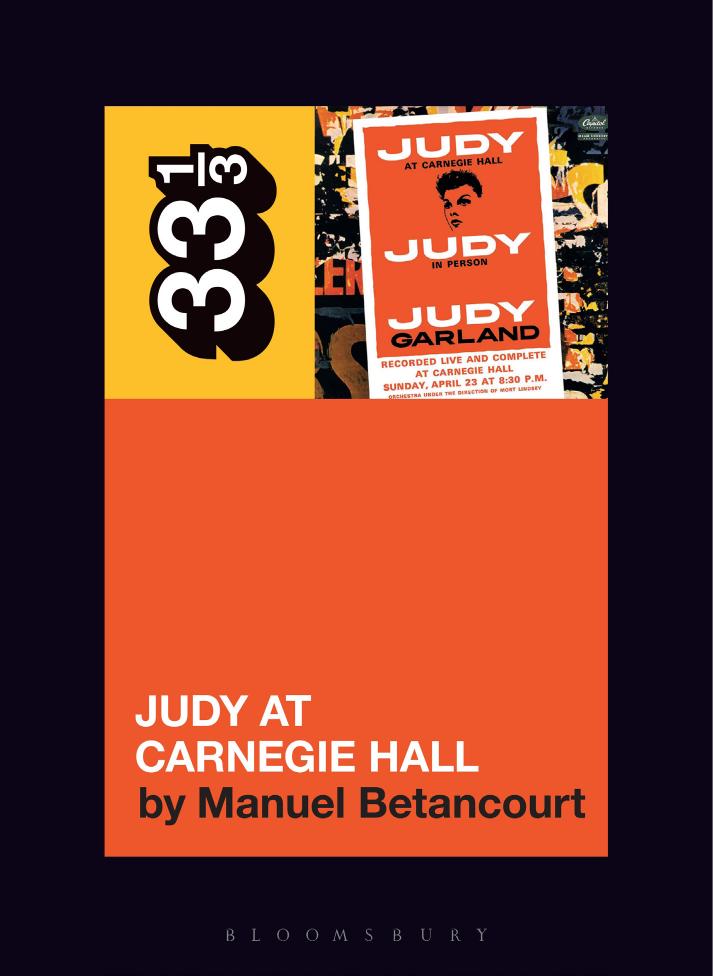 Judy at Carnegie Hall by Manuel Betancourt