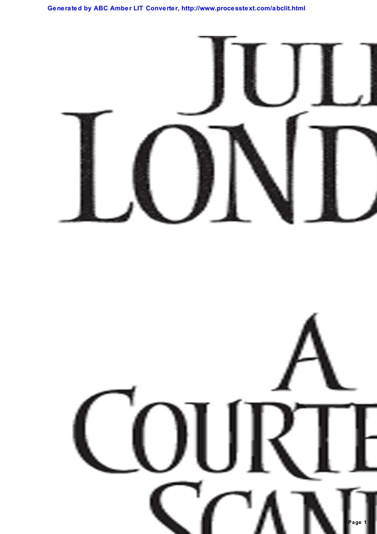 Julia London by [Scandalous 03] A Courtesan's Scandal