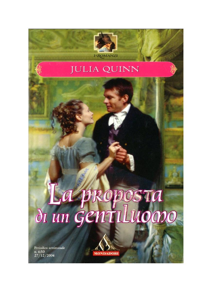 Julia Quinn by (Brigerton 03) La proposta di un gentiluomo