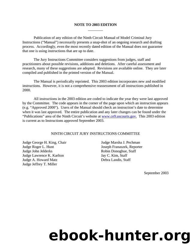 Jury Instructions by Unknown
