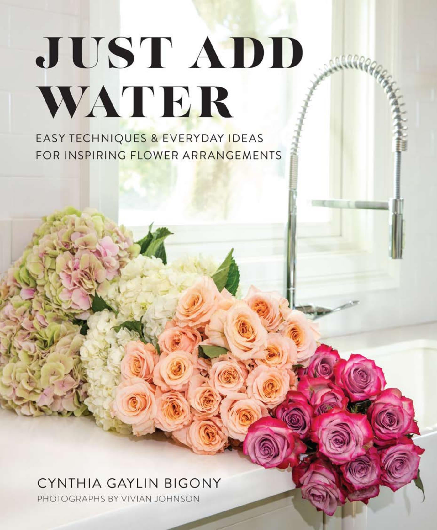 Just Add Water: Easy Techniques & Everyday Arrangements for Inspirirng Flower Arrangements by By Cynthia Gaylin Bigony & Photographs by Vivian Johnson