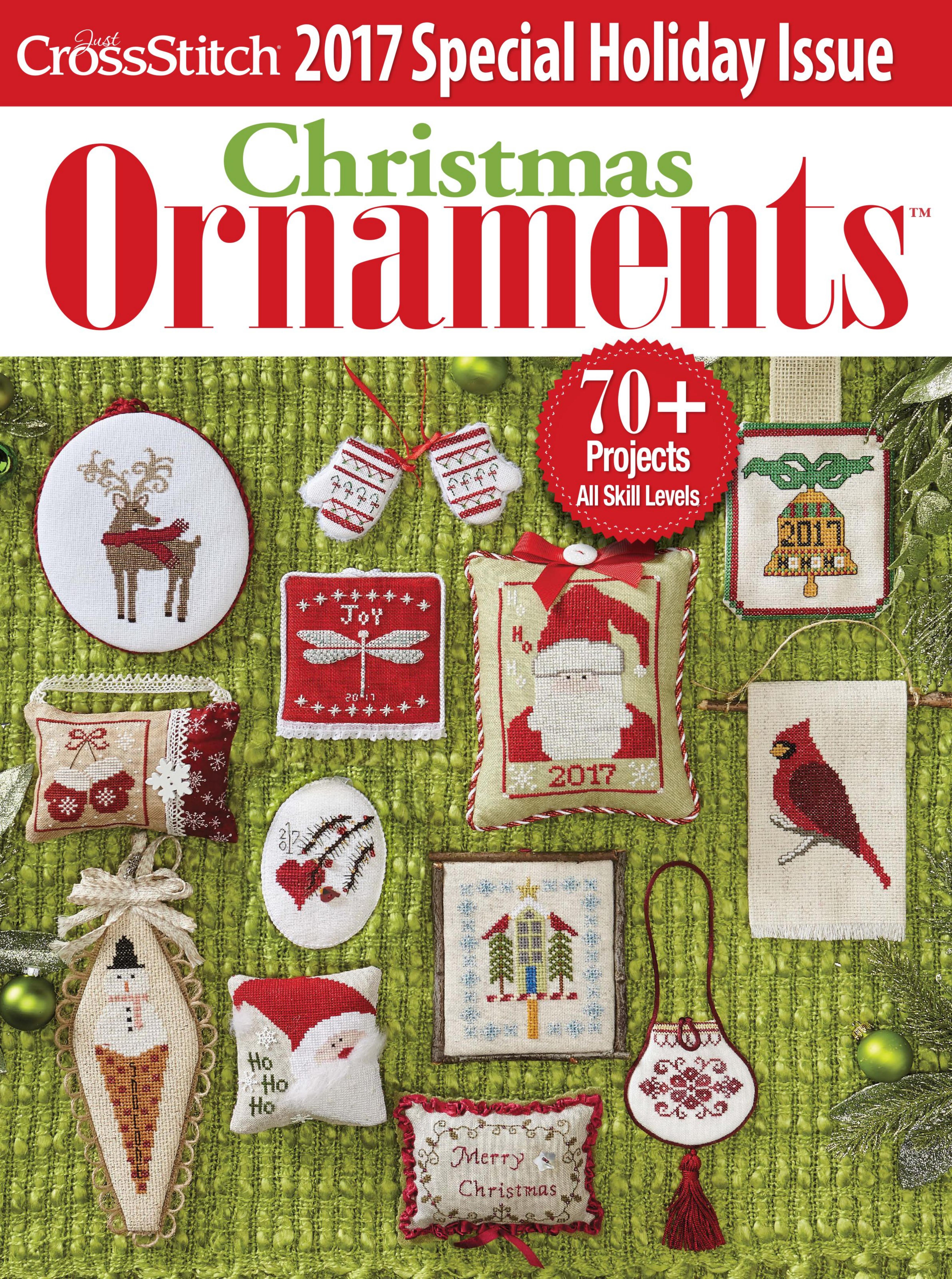 Just CrossStitch 2017 Christmas Ornaments by Unknown