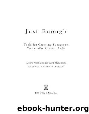 Just Enough by Laura Nash & Stevenson Howard